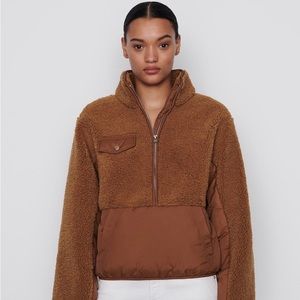 Frame Denim Brown Teddy Jacket